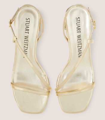 Stuart Weitzman,Sandale Soiree 35,Sandal,Specchio,Or platino