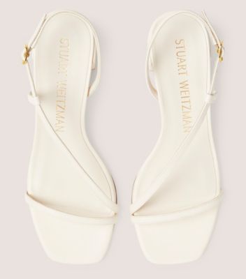 Stuart Weitzman,Soiree 35 Sandal,Sandal,Smooth Leather,Seashell