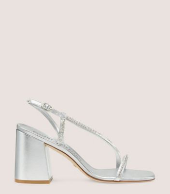 Soiree Crystal 85 Block Sandal | Stuart Weitzman