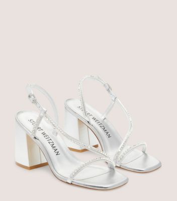 Stuart weitzman best sale silver sandals