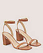 Stuart Weitzman,Nearlybare Sandal,Sandal,Leather,Tan,Angle View
