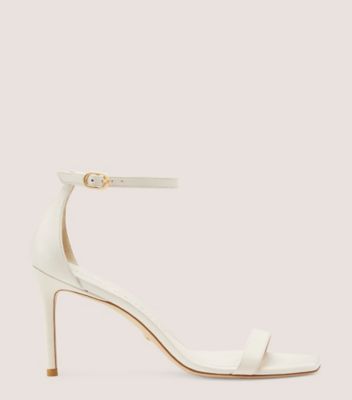 Stuart Weitzman,Nunakedcurve 85 Sandal,Sandal,Smooth Leather,Seashell