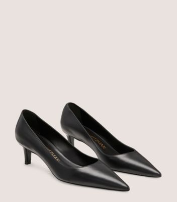 Stuart Weitzman,Stuart 50 Pump,Pump,Smooth Leather,Black,Angle View