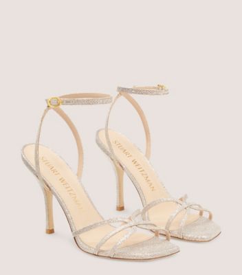 Stuart Weitzman,BARELYTHERE 100 SANDAL,,Angle View