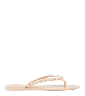 Wide Fit Studded Bow Jelly Flip Flop