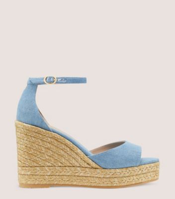 Sandale espadrille talon compens Nudistcurve Stuart Weitzman