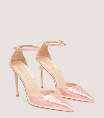 Stuart Weitzman,STUART 100 STRAP PUMP,,Angle View