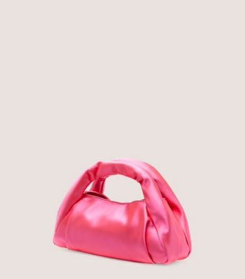 Stuart Weitzman,The Moda Mini Tote,Tote,Satin,Peonia,Side View