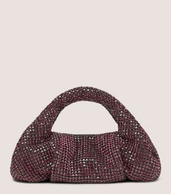 Stuart Weitzman,MODA SHINE MINI TOTE,Tote,Crystal Mesh,Amethyst,Front View