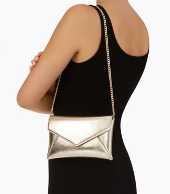 Mini Leather Envelope Clutch Bag