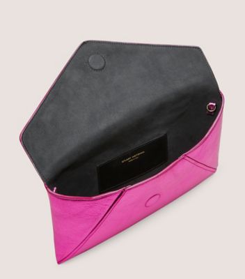 Stuart Weitzman,THE LOVELETTER CLUTCH,Fuchsia,Top View