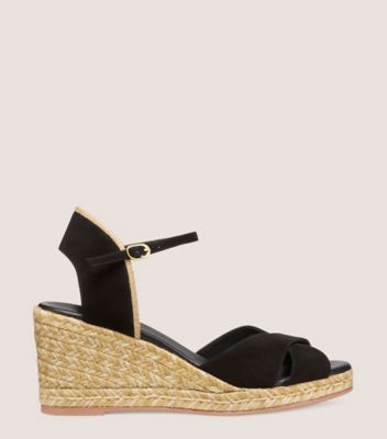 Stuart weitzman hot sale black wedges