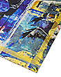 Stuart Weitzman,SW x KidSuper Silk Scarf,Printed silk,Blue Multi