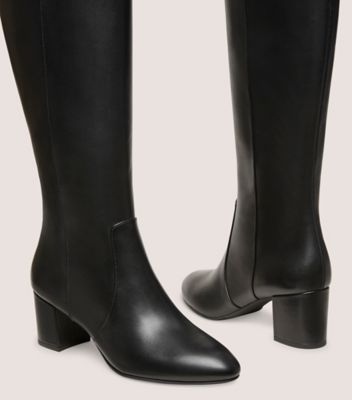 Stuart Weitzman,ARIANA 60 ZIP BOOT,Black