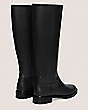 Stuart Weitzman,City Zip Knee-High Boot,Boot,Smooth Leather,Black,Back View