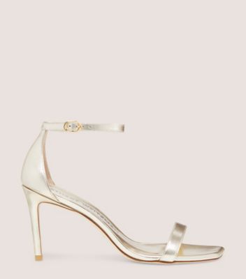 Stuart Weitzman,NUNAKEDCURVE 85 SANDAL,Leather,Sandals,Formal,,Front View