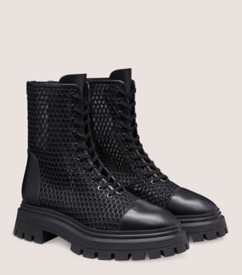 Boots black hot sale lace up