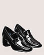Stuart Weitzman,Sleek 60 Loafer,Loafer,Patent leather,Black,Angle View