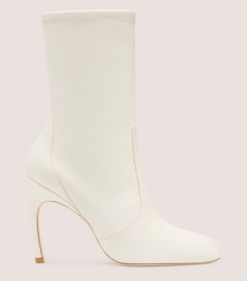 Stuart Weitzman,Bottine extensible Luxecurve 100,Bootie,Cuir nappa extensible,Coquillage,Front View