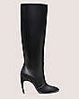Stuart Weitzman,Luxecurve 100 Slouch Boot,Boot,Lacquered Nappa Leather,Black