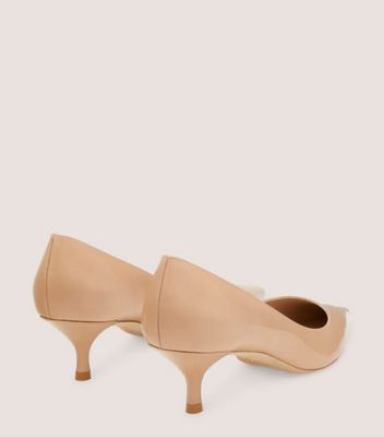 Brown kitten shop heel pumps