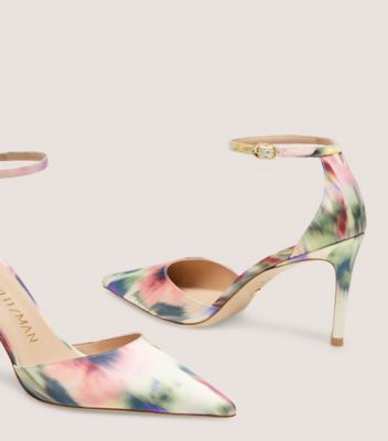 Stuart Weitzman,STUART 85 STRAP PUMP,Leather,Pumps,D Orsay,Day Party,Multi Color