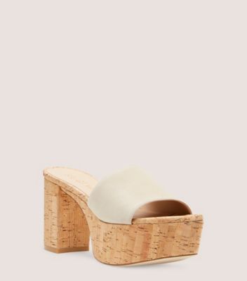 Stuart Weitzman,SQUAREHIGH PLATFORM 95 SLIDE,