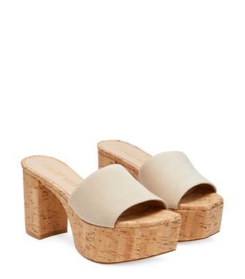 Stuart Weitzman,SQUAREHIGH PLATFORM 95 SLIDE,