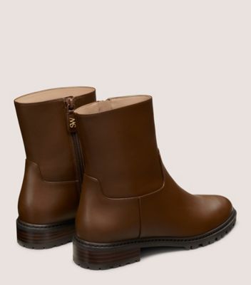 Stuart Weitzman,Bootie,Cuir,Espresso