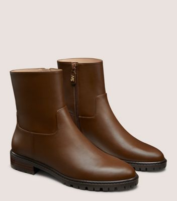 Stuart Weitzman,Bootie,Cuir,Espresso