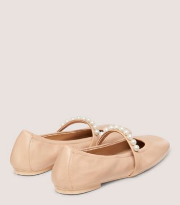 Goldie Pearl Leather Ballet Flat