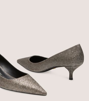 Stuart Weitzman,Stuart Kitten Pump,Pump,New Noir,New Pyrite