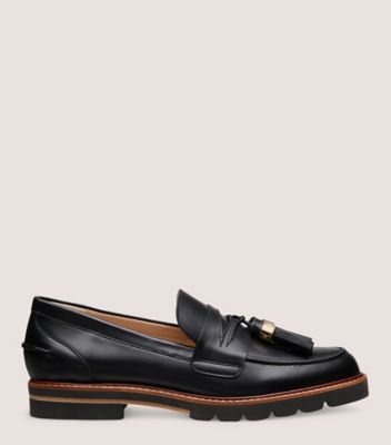 Stuart weitzman manila loafer black on sale