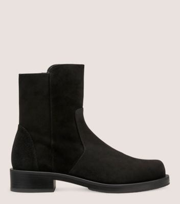 Stuart Weitzman,BOTTINE À GLISSIÈRE BOLD 5050,Bootie,Suède sport,Noir