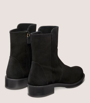 Stuart weitzman snug 2024 suede kitten heel booties