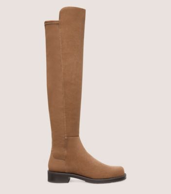 Stuart Weitzman,5050 BOLD BOOT,Boot,Suede,Khaki,Front View