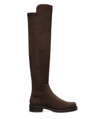 Stuart Weitzman,5050 BOLD BOOT,Boot,Suede,Hickory,Front View
