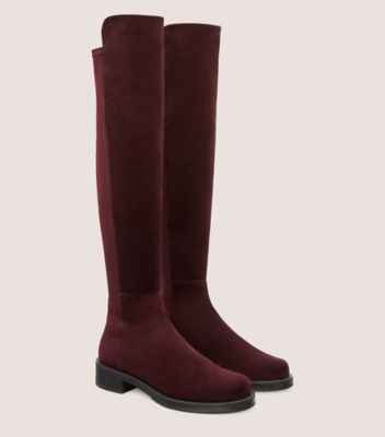 Stuart weitzman burgundy outlet boots