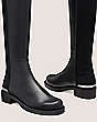 Stuart Weitzman,5050 BOLD LOGO BOOT,Boot,Calf Leather,Black,Detailed View
