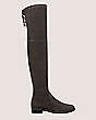 Stuart Weitzman,LOWLAND BOLD BOOT,Boot,Stretch suede,Slate Gray,Front View