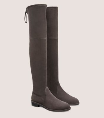 Stuart Weitzman,LOWLAND BOLD BOOT,Rubber,Boots,Tie Belt,Day Party,Brown,Angle View