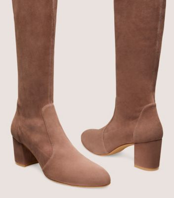 Stuart Weitzman,YULIANALAND BOOT,Rubber,Boots,Tie Belt,Day Party,Brown,Detailed View