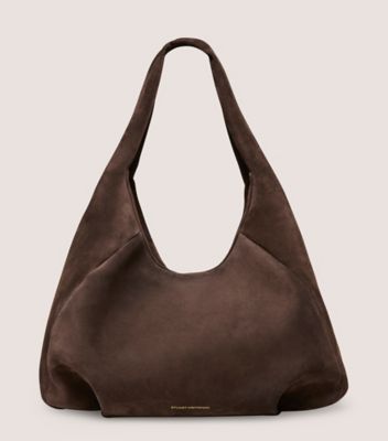 Large Suede Hobo Bag Soft Leather Bag Slouchy Leather Bag 