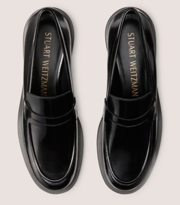 Stuart Weitzman,FLÂNEUR PALMER BOLD,Loafer,Spazzolato,Noir,Top View