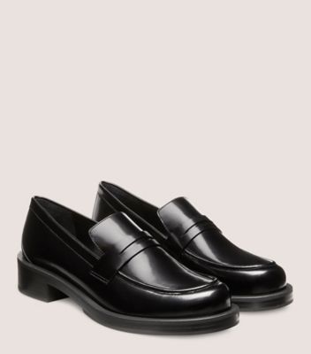 Stuart Weitzman,FLÂNEUR PALMER BOLD,Loafer,Spazzolato,Noir,Angle View