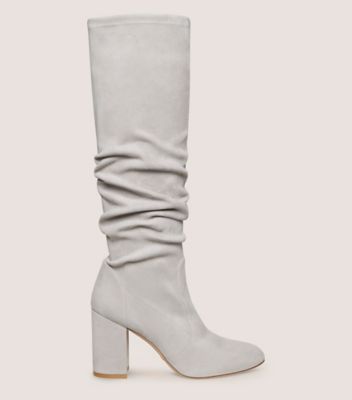 Stuart weitzman snap suede block heel tall boots online