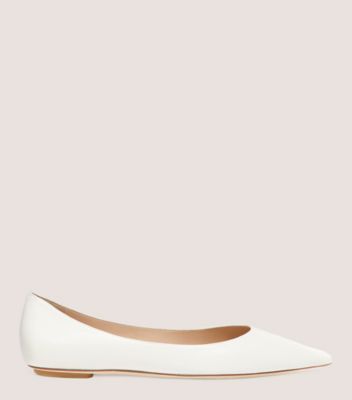 White ballet best sale flat shoes