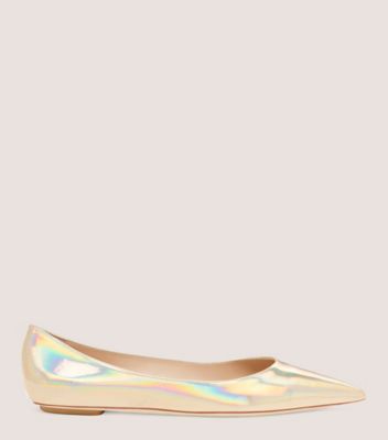 Gold pointed flats on sale