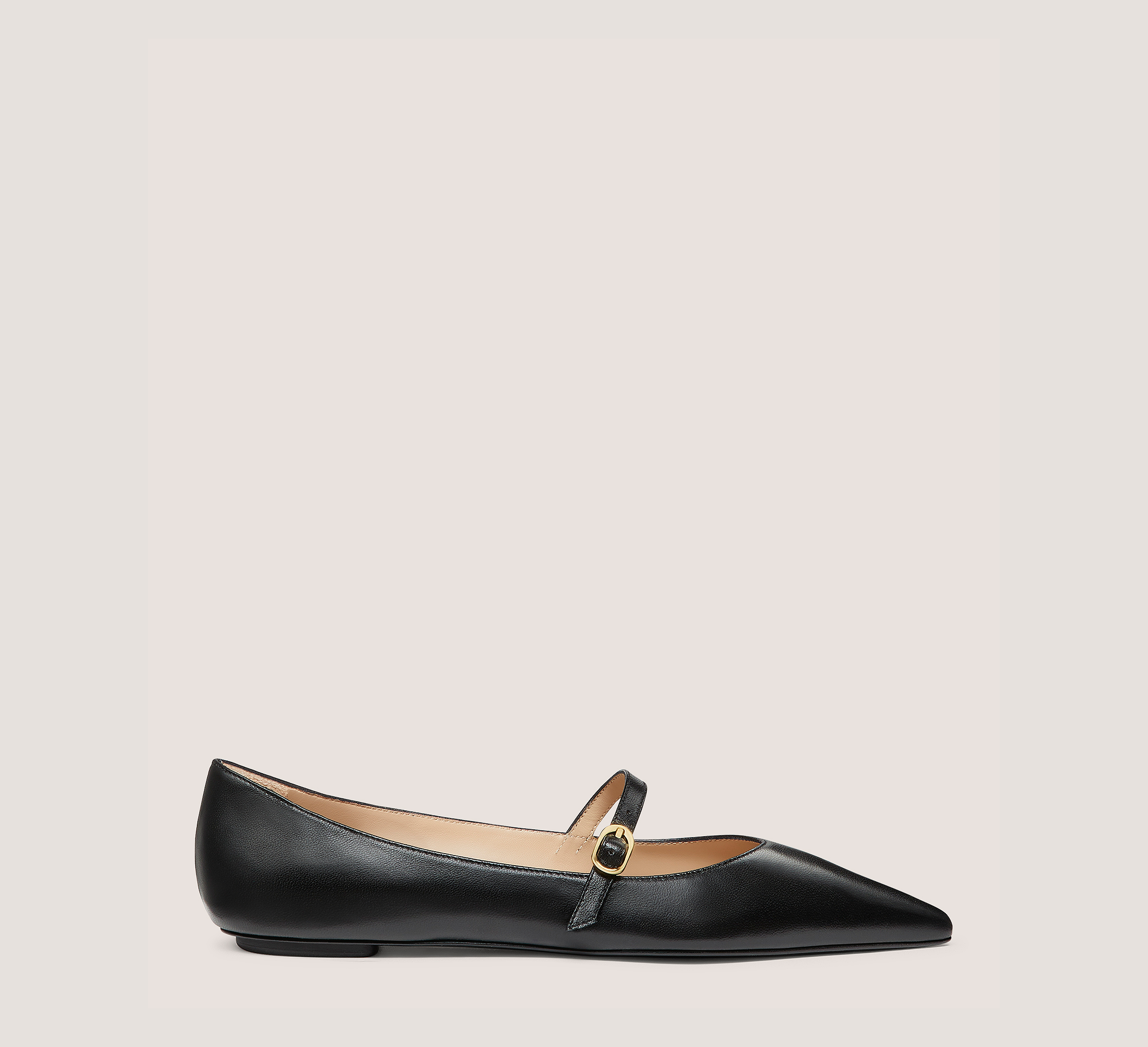 Shop Stuart Weitzman Emilia Mary Jane Flats & Loafers In Black