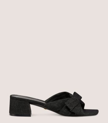 Stuart Weitzman Sofia 45 Slide In Black